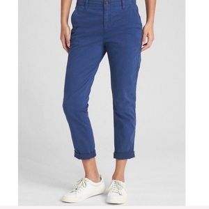 Gap Girlfriend Chinos Deep Cobalt Studded Pants